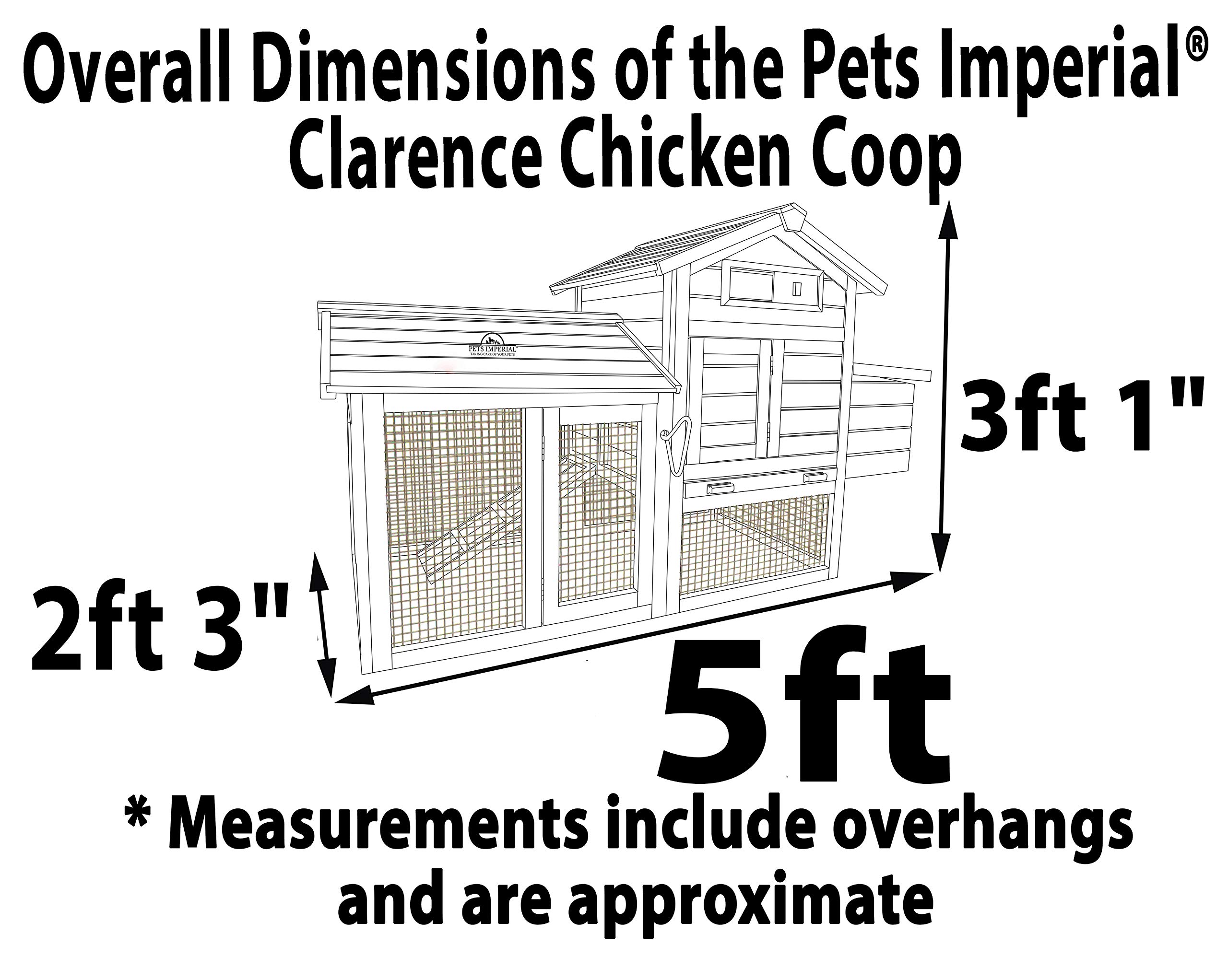 Pets Imperial Clarence Chicken Coop Hen Ark House Poultry Run Nest Box Rabbit Hutch Suitable For Up To 2 Birds Depending On Size Integrated Run