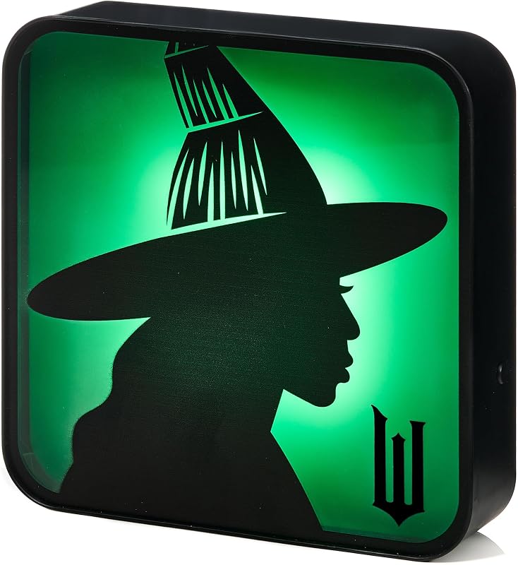 Offizielle Wicked Acryl-Lampe Elphaba die Hexe – Schreibtischlampe Wandlicht für Schlafzimmer, Büro, Zuhause, Lernen, Arbeit – Offizielles Wicked-Merchandise
