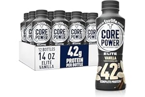 Fairlife Core Power Elite 42g High Protein Milk Shake, Ready To Drink for Workout Recovery, Vanilla, 14 Fl Oz (Pack of 12)