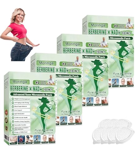 Amazon.com : MOVVIYE Moringa Berberine X Nad Patches, 2026 New 10