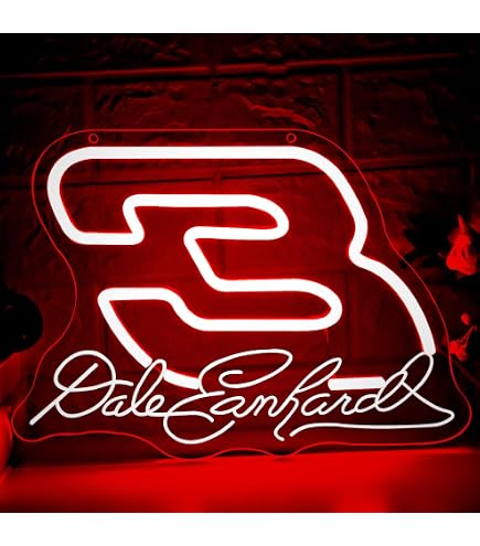 NEONETICS ネオンカスタムアート　ビリヤード管理番号193 YHOPESPZ Dale Earnhardt's 3 Neon Sign Legends Never Die Neon