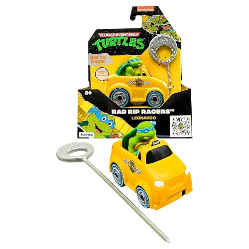 Teenage Mutant Ninja Turtles | Leonardo Mutant Mayhem Rad Rip Racers | TMNT Action Toy Vehicles 3", Ages 3+ Gifts & Toys for Boys