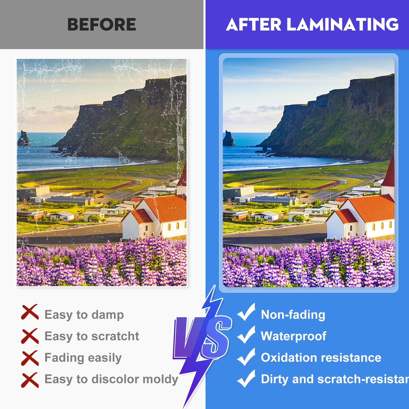 CAREGY Thermal Laminating Pouches, Holds 8.5 x 11 Inch Sheets,200 Pack Laminating Sheets, 3 Mil, 9 x 11.5 Inches Lamination Sheet Paper for Laminator, Clear, Letter Size, Office and School Supplies
