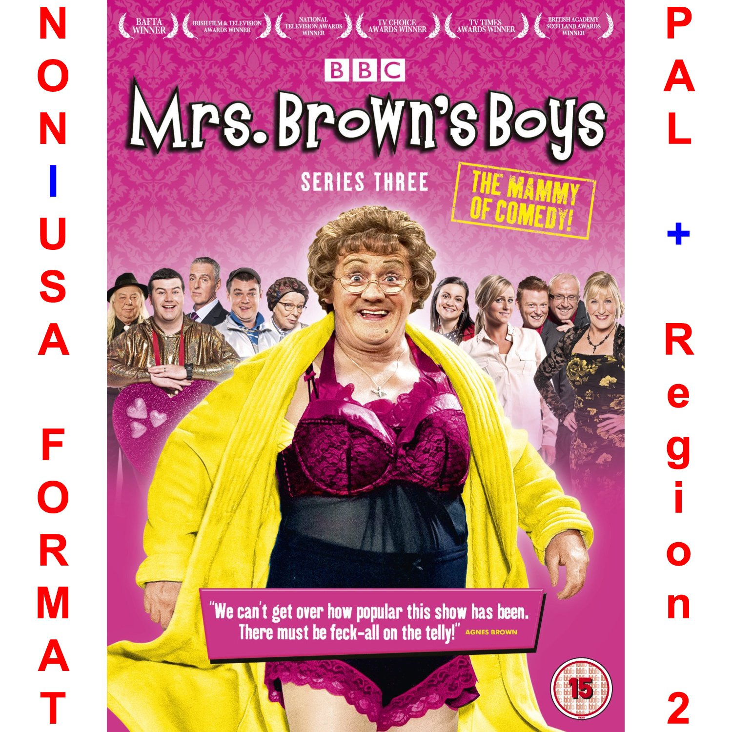 Amazon Com Mrs Brown S Boys Complete Series 3 Non U S A Format Pal Region 2 U K Import Season 3 Original British Version Non U S A Format Pal Region 2 U K Import Brendan