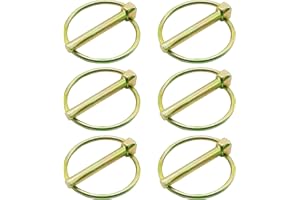 PINAILER 6 Pcs of Lynch Pin Assortment (1/4”x1-3/4”) for Trucks, Tractors, Trolleys, Lawn Mowers, & Trailers