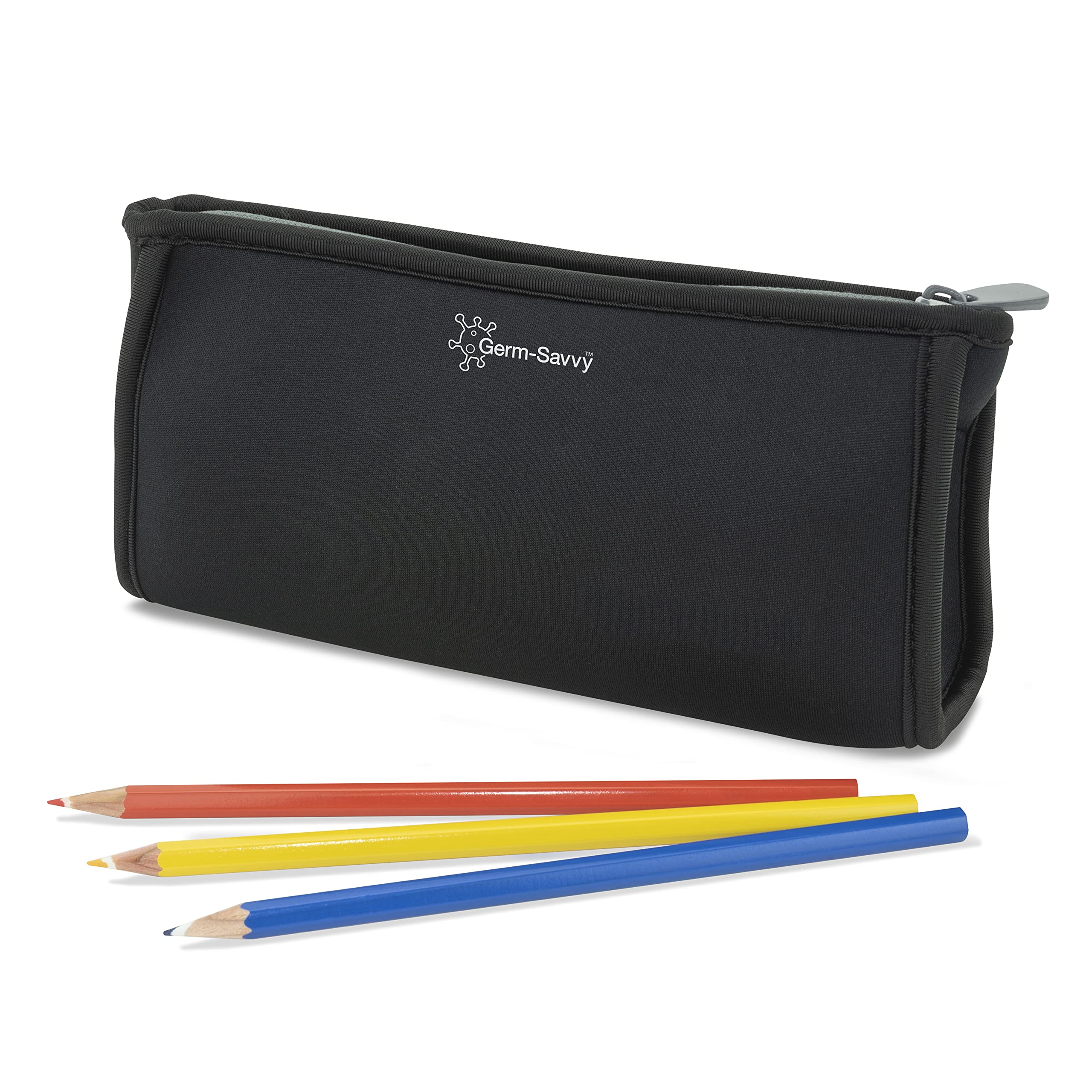 Rapesco 1668 Pencil Case with Antibacterial Protection, Black