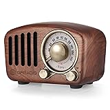 Vintage Greadio Walnut Wood Bluetooth Speaker Radio