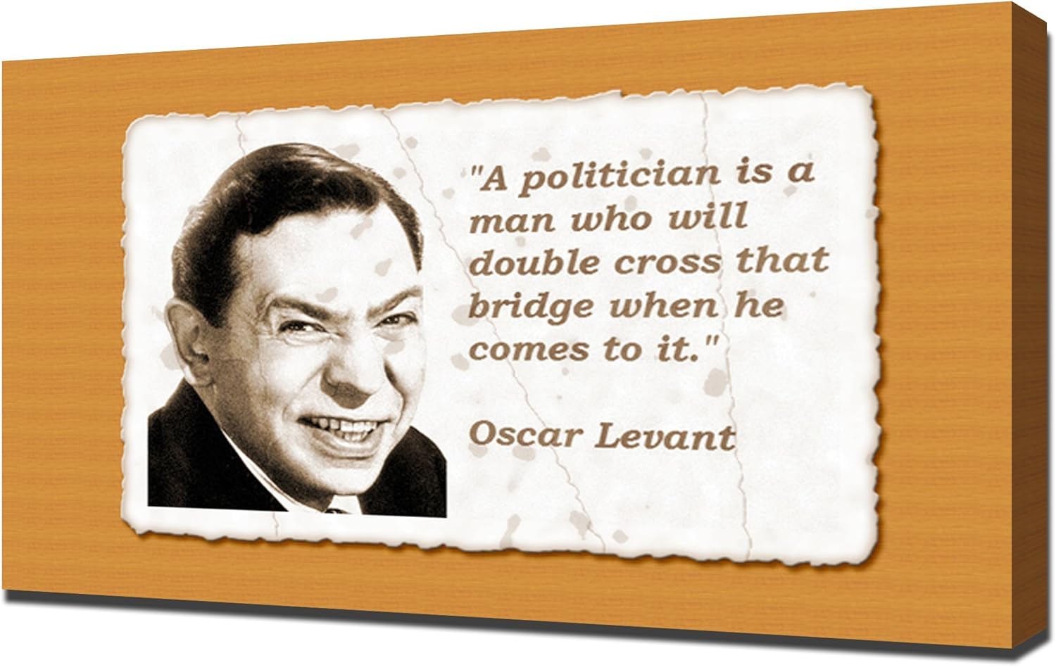 Amazon.com: Oscar Levant Quotes 3 - Canvas Art Print: Posters & Prints
