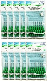 TePe InterDental Brushes Green 10 Packets (80 Brushes) Brand TePe
