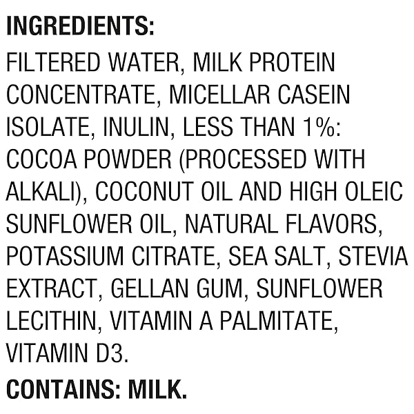 OIKOS PROTEIN SHAKE, CHOCOLATE, 30G HIGH PROTEIN DRINKS, SHELF STABLE, READY TO DRINK, 5G PREBIOTIC FIBER, 12 FL OZ BOTTLE, 12 COUNT​