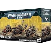 Ork Warbikers Warhammer 40,000 Plastic Mounted Miniatures Kit