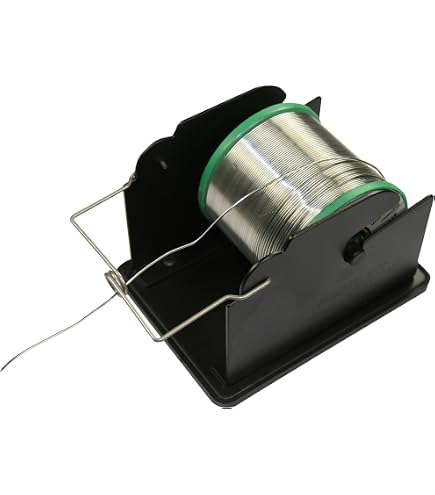 Solder Dispenser Reel Stand - Holds 5kg Spool, Adjustable Arm, Metal Base For Welding & Soldering