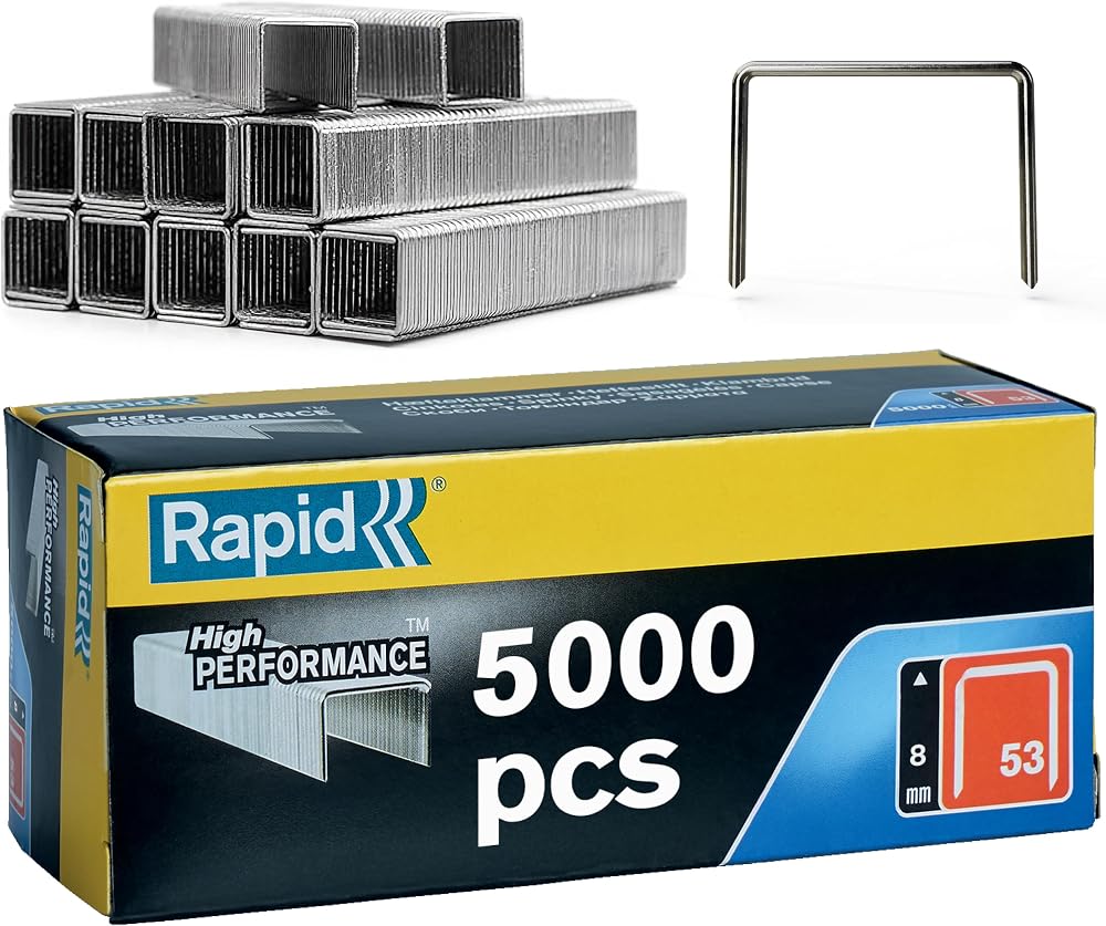 Rapid No.53 Staples 14 mm 5000 pcs Galvanised 11860410 Professional Use