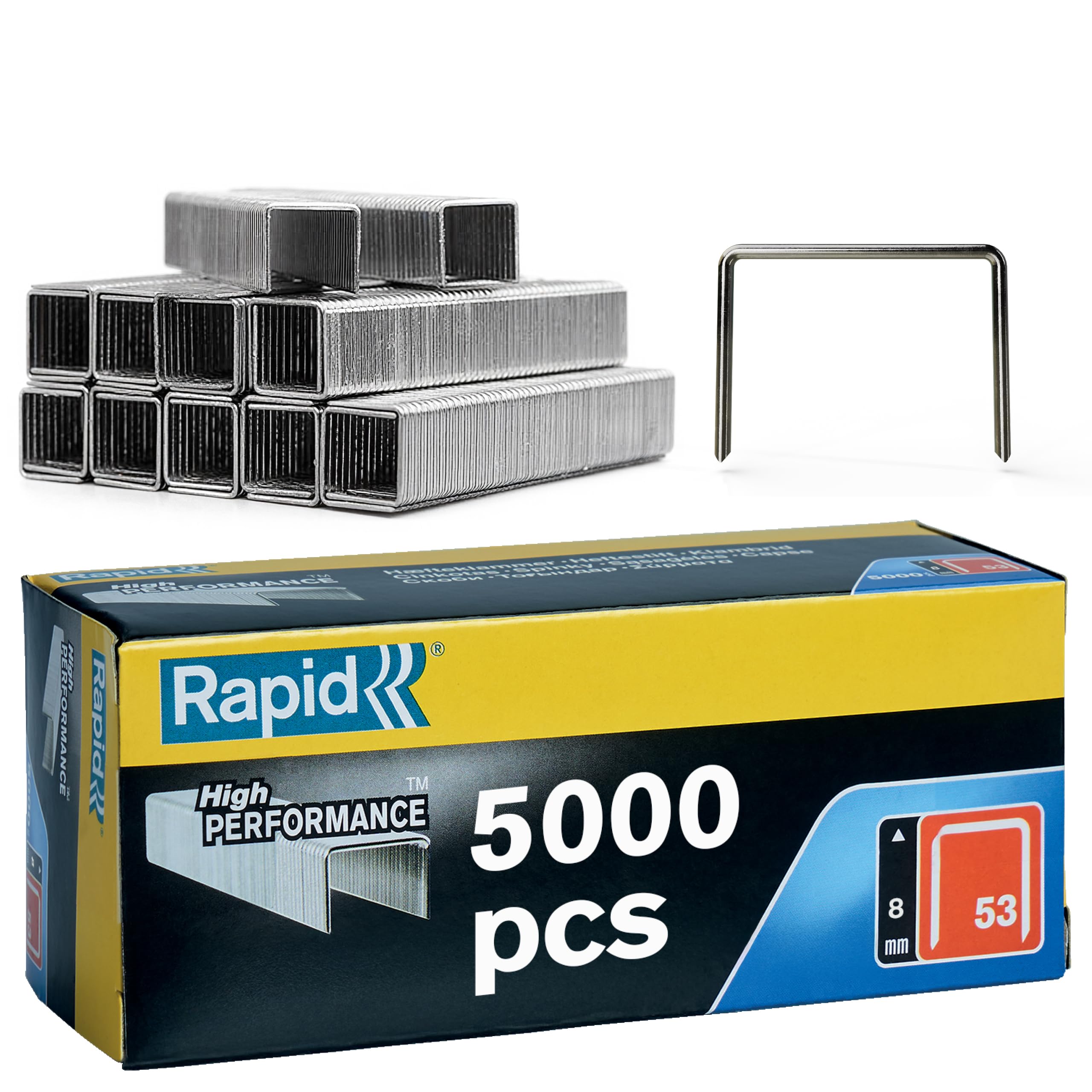 Rapid High Performance Staples, No.53, Leg Length 4 mm, 23808700 - 5000 Pieces