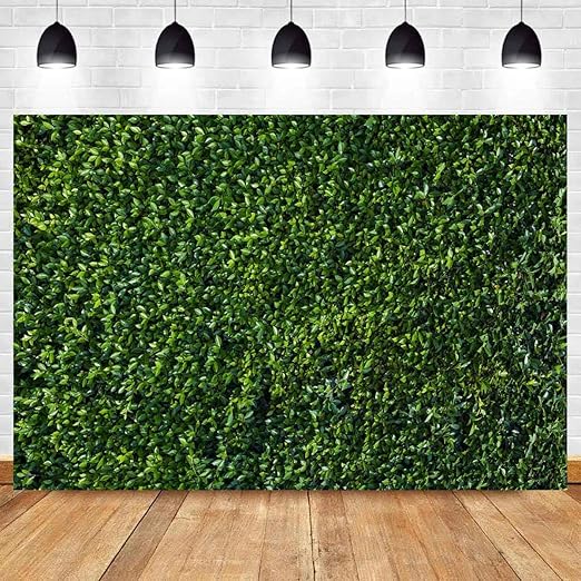 Grass Wall Photography Backdrop Green Leaves Outdoorsy