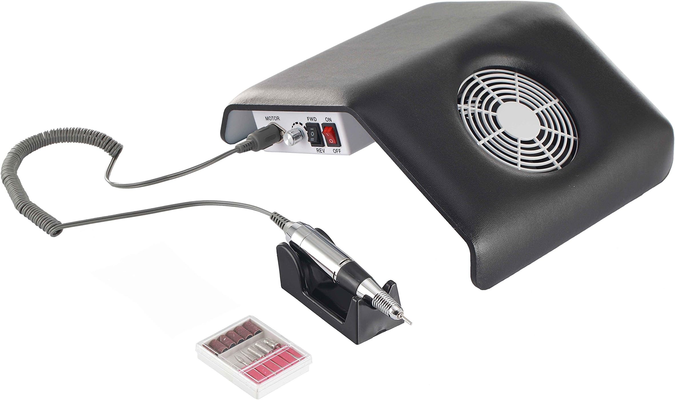 Miss Sweet Electric Nail Drill Machine and Nail dust collector All-in-one (Black)