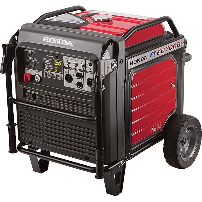 Honda Eu7000iat1 7,000 Watt Super Quiet Portable Inverter Generator