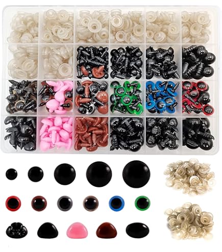 Lot de 80 grands yeux de sécurité pour aniaux en peluche - Pour