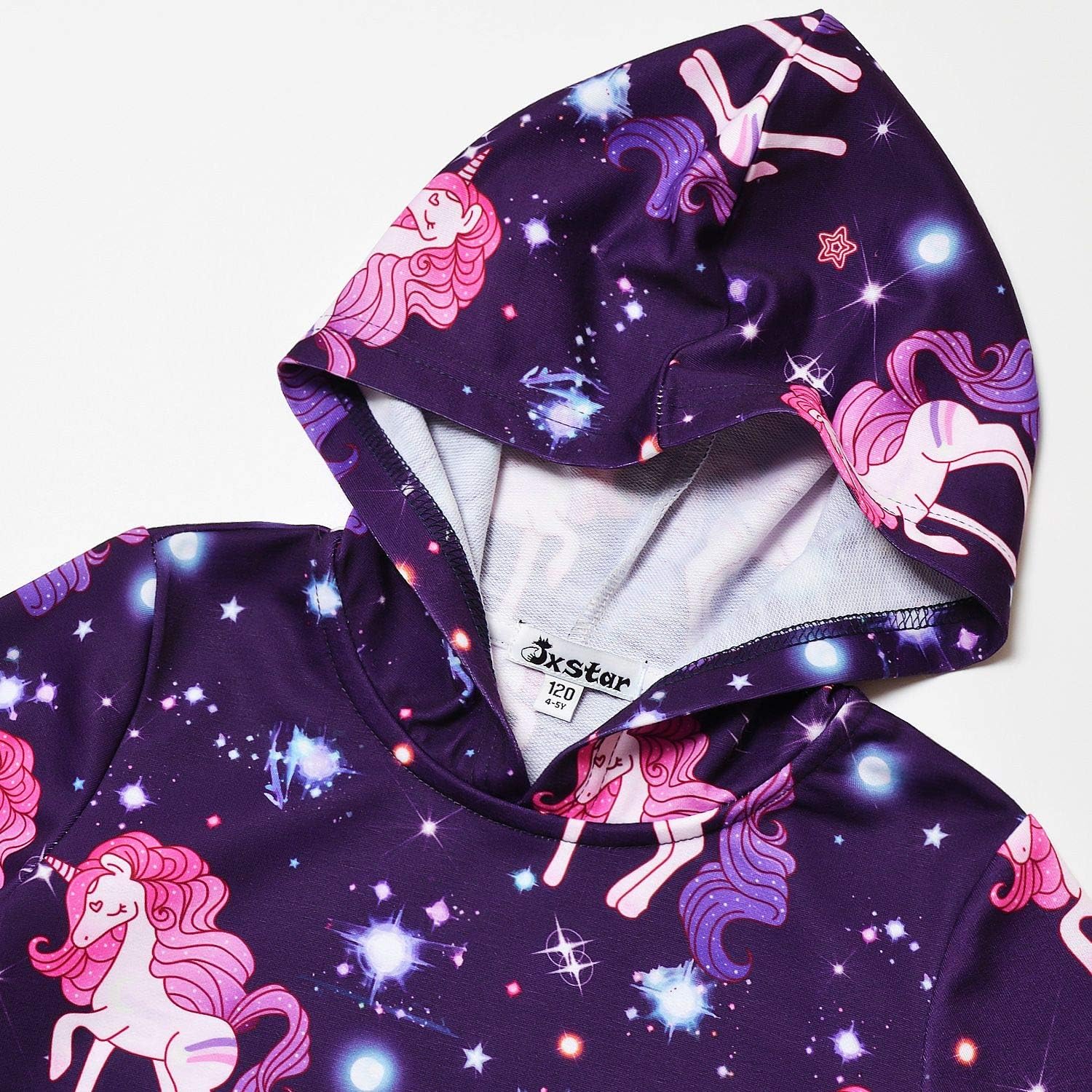 Jxstar Hoodie for Girls Unicorn Cat Sweatshirt Pullover Shirts Clothes for Kids: Clothing