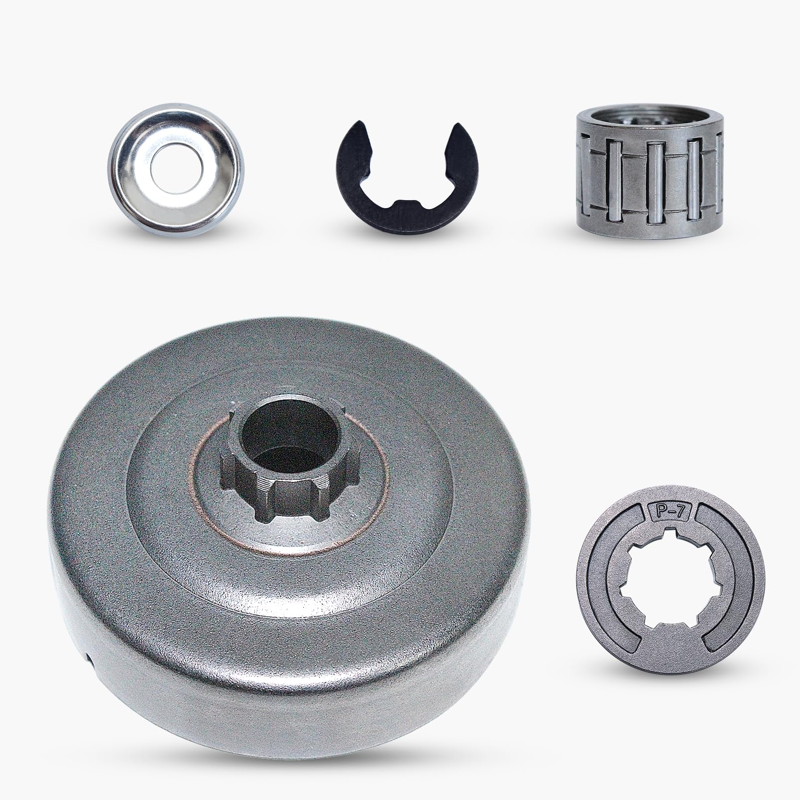Haishine Clutch Drum P7 Sprocket Rim Needle Bearing Washer Kit Fit for STIHL MS170 MS180 MS250 MS251 017 018 021 023 Chainsaw Parts
