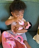OUOZZZ Soft Black Baby Doll 25cm with Case & Accessories Girls Gift view 6