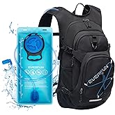 Everfun Hydration Backpack 18L with Water Bladder 2L/3L Hiking Water Backpack Women Men Hydration Pack Insulated Lightweight Day Hydropack with Storage for Hiking, Biking, Running, Festival