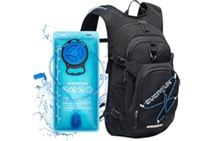 Everfun Hydration Backpack 18L with Water Bladder 2L/3L Hiking Water Backpack Women Men Hydration Pack Insulated Lightweight Day Hydropack with Storage for Hiking, Biking, Running, Festival