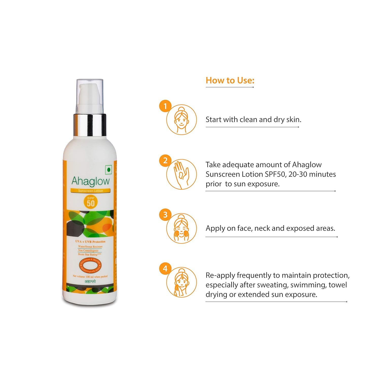 ahaglow sunscreen spf 50