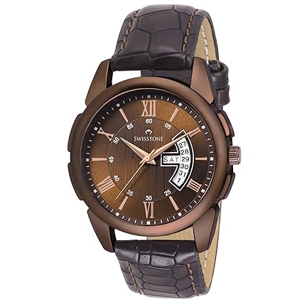 Analogue Brown Dial Mens Watch (Bw145-Brwn)