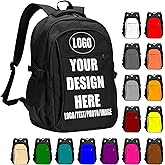 Custom Backpack Large-capacity for Women Men Customize Casual Travel Laptop Backpack for Boy Girl Custom Laptop Bags Design Your Own Text Photo Logo Personalized Backpacks