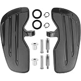 For Indian Bobber Front Floorboards Aluminum Foot Pegs Footboard for Indian/Sixty/Bobber 2015‑2021(Black)