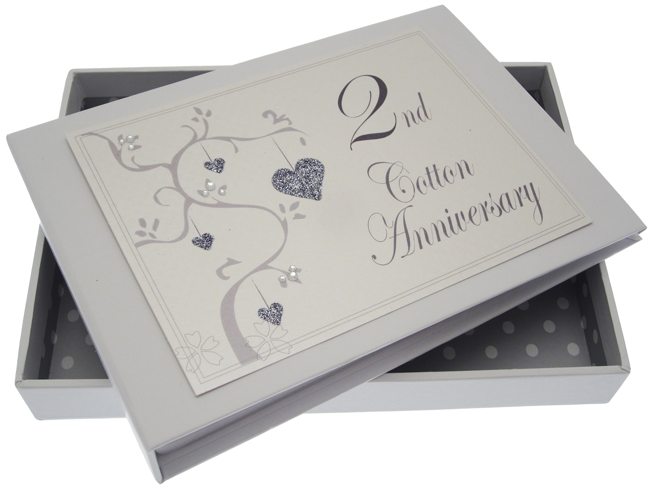 White Cotton Cards PHOTO ALBUM, Card, Plastic, 12.5x17.5x2.5 cm