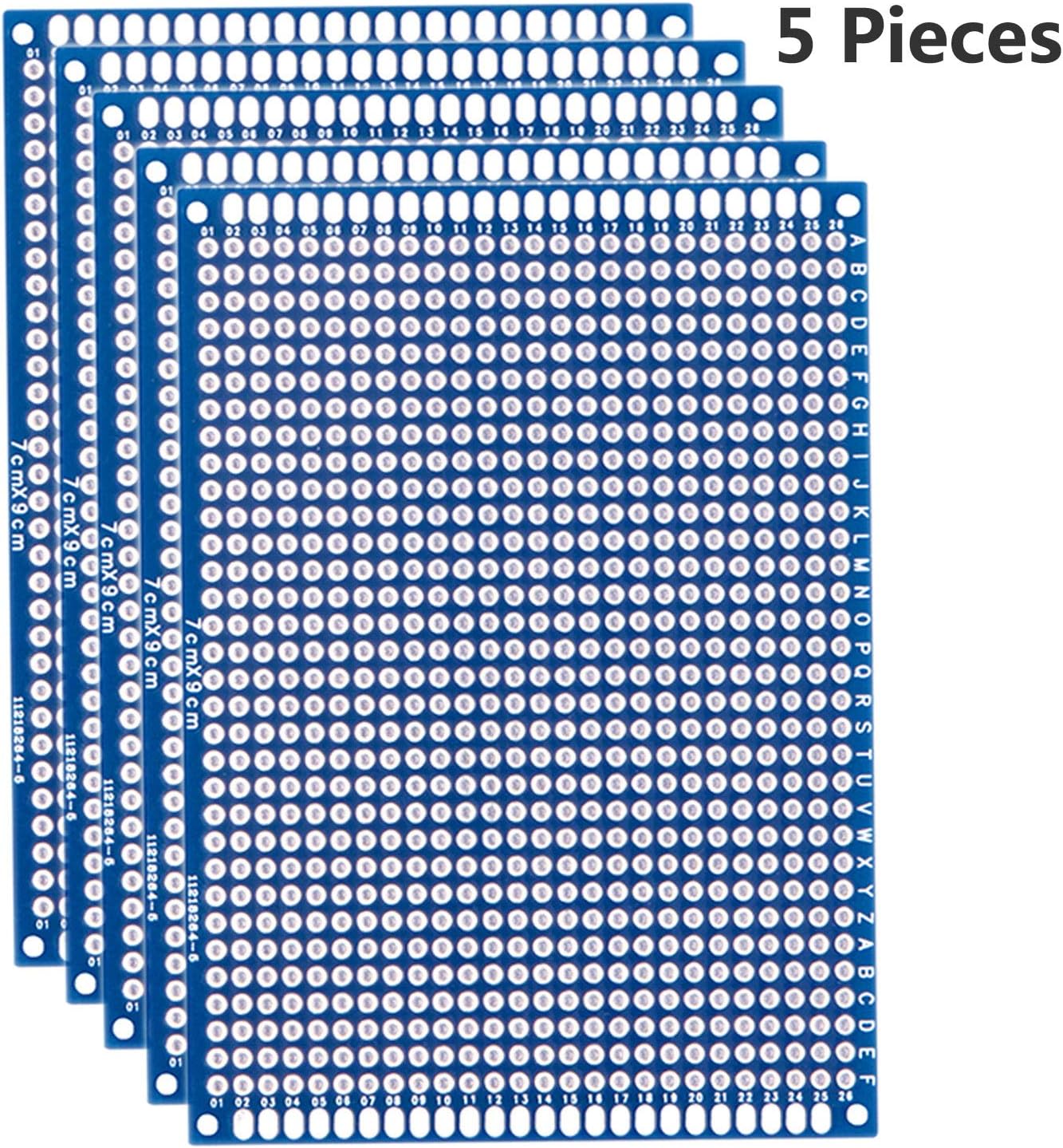 5pcs 7x9cm Double Sided PCB Board Universal Printed Circuit Board Prototype Kit for DIY Soldering and Electronic Project