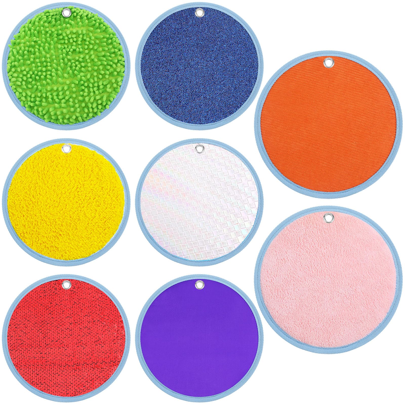 Mua 8 Set Sensory Mini Mats Assorted Textured Play Mat Sensory Mats for ...