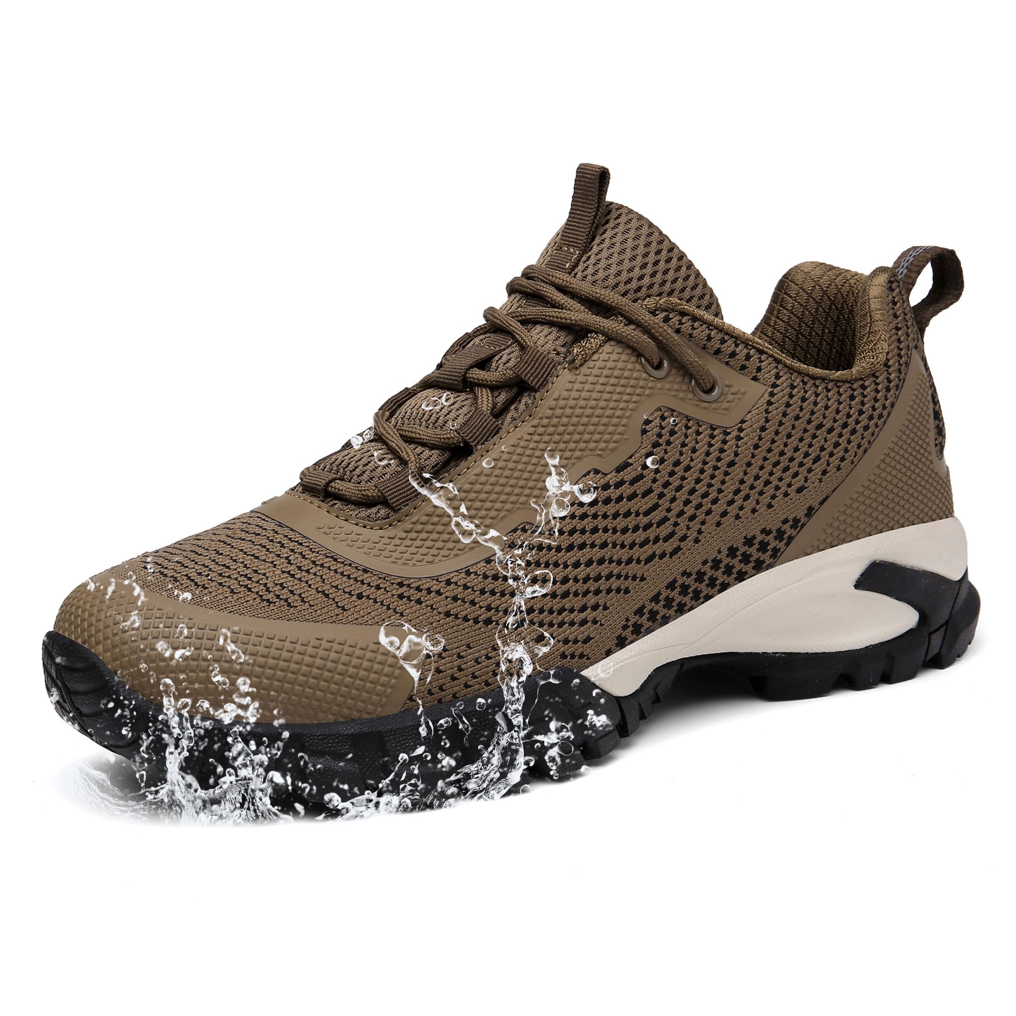 Photo 1 of LEDINEY Hiking Shoes Women Waterproof Brown Lightweight for Trail Trekking Camping Zapatos de Senderismo para Mujer