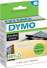 DYMO LabelWriter Return Address Labels 25 mm x 54 mm Roll of 500 Self-Adhesive