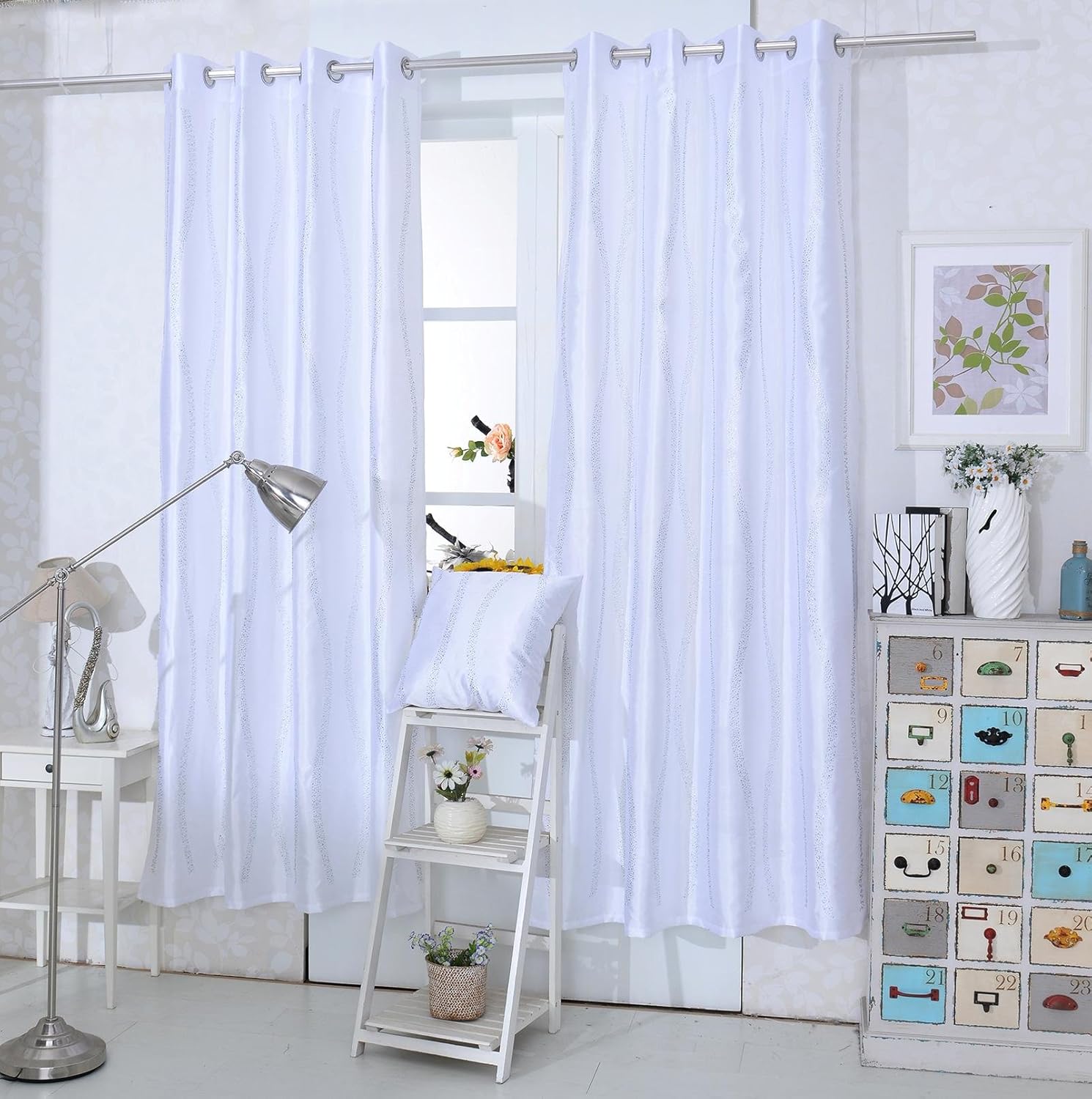 Mobel Wohnen Cream Shimmering Glitter Tassel Border On Cream