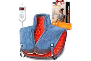 UTK Neck and Shoulder Heat Pad, Far Infrared Neck Heating Pad with 8 Temp Setting and 240Mins Timer Setting, 24"x20" Heated N