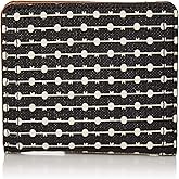 Fossil Women's Logan Faux Leather Wallet RFID Blocking Small Bifold, Black Stripe (Model: SL7826080)