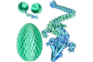 Dragon Eggs with Dragon Inside, 3D Printed Surprise Funny Gifts for Kids, Articulated Dragon Fidget Toys for Adults, Executiv
