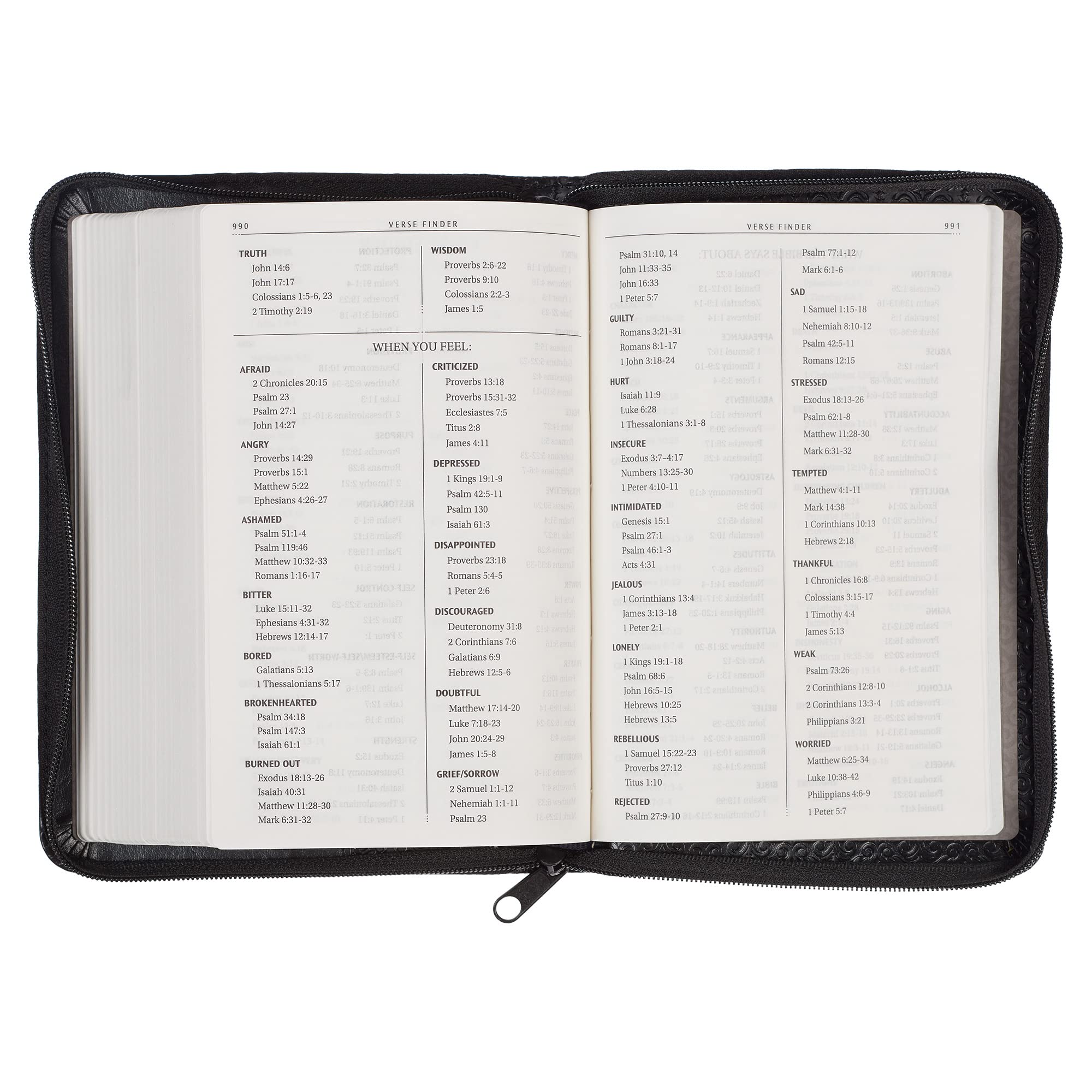 KJV Holy Bible, Compact Faux Leather Red Letter Edition - Ribbon Marker, King James Version, Black Faux Leather, Zipper Closure (KJV Compact Editions) KJV Holy Bible, Compact Faux Leather Red Letter Edition - Ribbon Marker, King James Version, Black Faux Leather, Zipper Closure (KJV Compact Editions) Imitation Leather