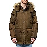 Andrew Marc mens Outerwear Tripp Mixed Media Faux Fur Hooded Parka