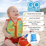 Go Swim Baby Toddler Kids Float Vest 1-6 Years 50+ UV Safety Strap Free Swim Bag view 3