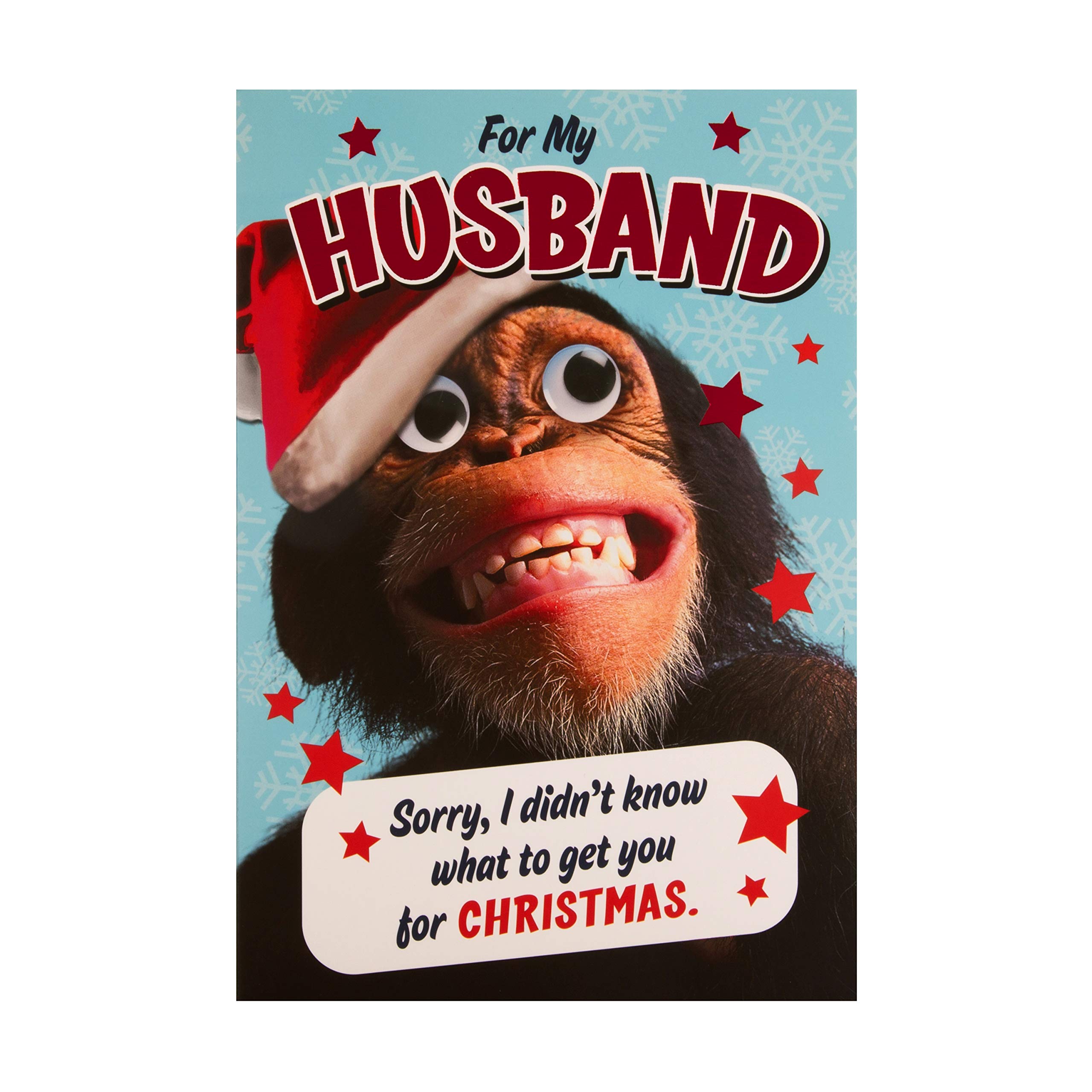 Christmas Card for Husband from Hallmark - Mad As Cheese Humour Design