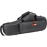 Gator Cases Adagio Series Shaped EPS Polyfoam Lightweight Case for Eb Alto Saxophone; (GL-ALTOSAX-S23)