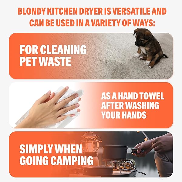 BLONDY KITCHEN PAPER TOWELS 6 PACK DISPOSABLE NAPKINS WHITE TISSUE PAPER SHEETS KITCHEN TOWELS BULK | 3 PLY TOILET HAND TOWELS FOR BATHROOM | NAPKINS EVERYDAY BULK PAPER TOWELS 100 SHEETS