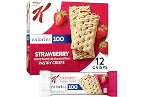 Special K Bar Pastry Crisps, 100 Calorie Snacks, Breakfast Bars, Strawberry, 5.28oz Box (12 Crisps)