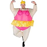 Bodysocks Pink Ballerina Dancer Inflatable Costume for Adults (One Size)