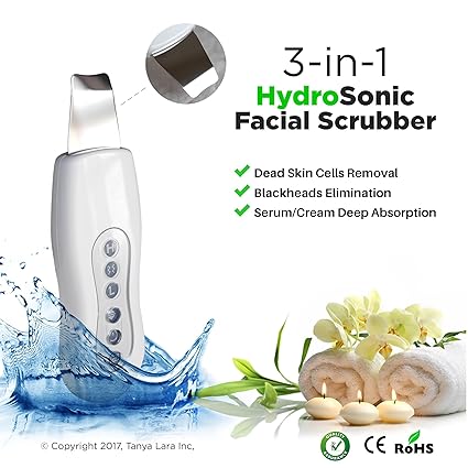 Facial Scrubber, Spatula, Cleaner, Blackhead Remover, Gesichtsspatelreiniger, Gesichtswäscher, Mitesserentferner, sanfte Wass