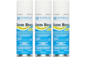 Kinzua Environmental Germ Boss Strong Odor Eliminator, Fast-Acting Cleaning & Deodorizing Fogger, Mold Bomb Fogger for Smell Control with Fresh Scent, Covers Up to 1,000 cu ft, 6 oz, Pack of 3
